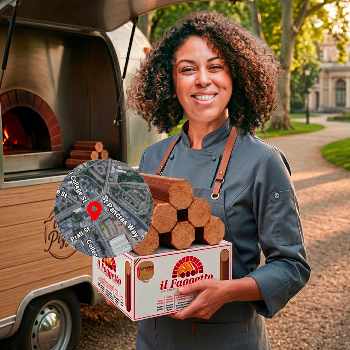 Wood+Fuel+Briquettes+for+a+Mobile+Wood+Fired+Pizza+Van+in+London+NW1
