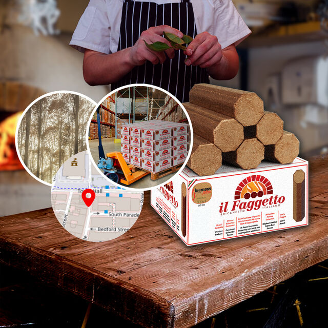 Delivery of Pizza Oven Wood Fuel to a Restaurant in Leeds LS1