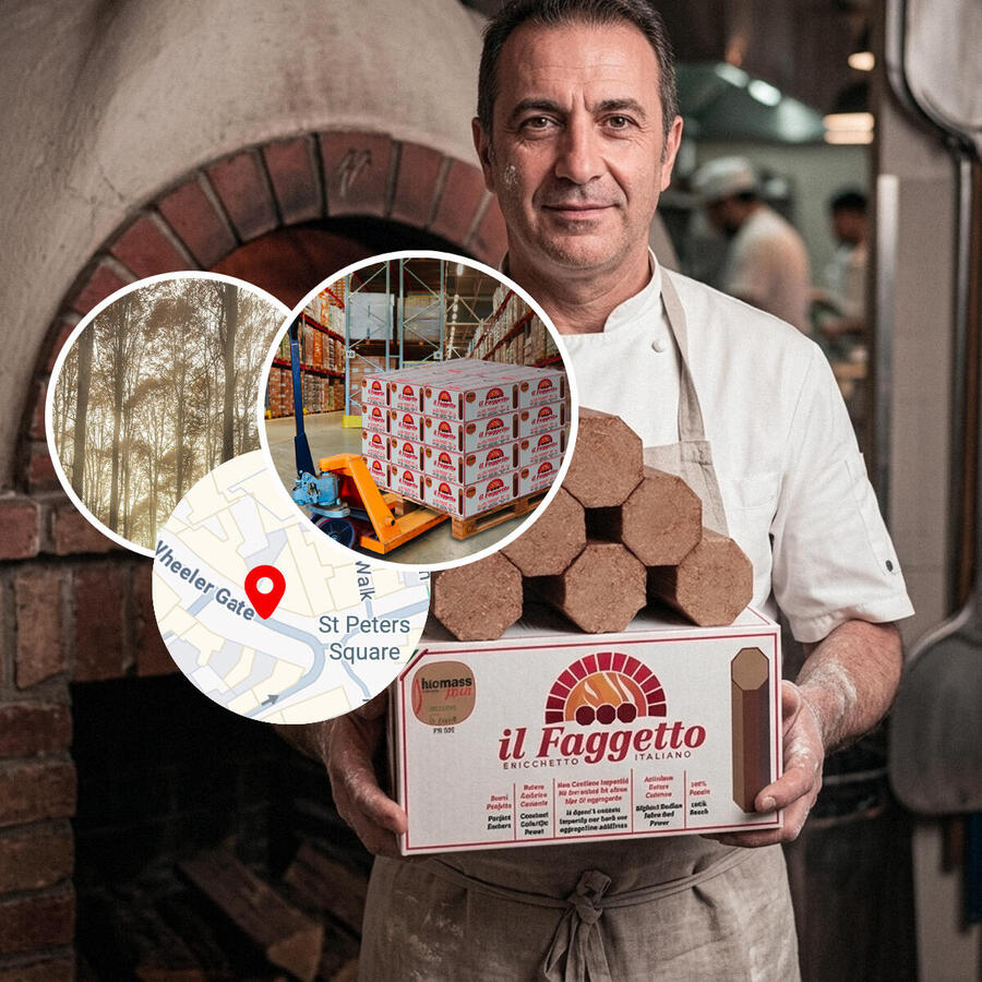 The Best Pizza Oven Wood Fuel  Delivered to a Restaurant in Nottingham NG1