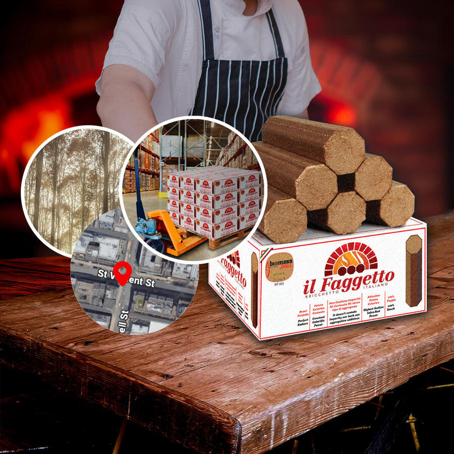 Wood Fuel Delivered to a Pizzeria in Glasgow G2