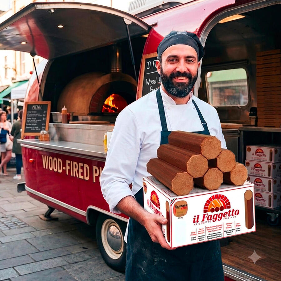 Restaurant Grade Wood Fuel for a Fleet of Pizza Vans in London