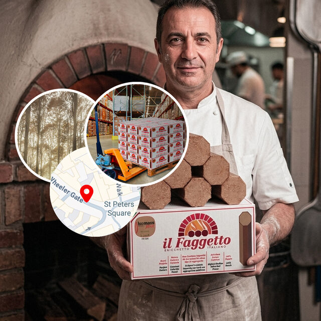 The Best Pizza Oven Wood Fuel  Delivered to a Restaurant in Nottingham NG1