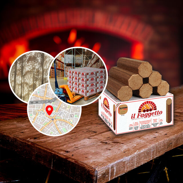 Wood Fuel Briquette Delivery to a Trattoria in London SE1